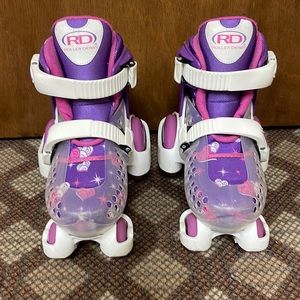Kid Girl Skates by Roller Derby. Pink/Purple/White.